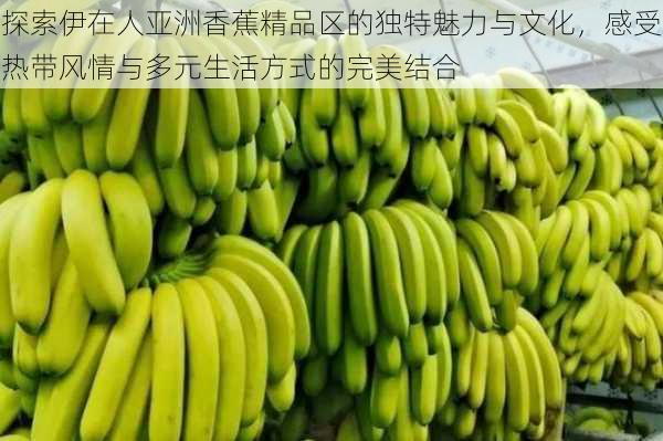 探索伊在人亚洲香蕉精品区的独特魅力与文化,感受热带风情与多元生活方式的完美结合