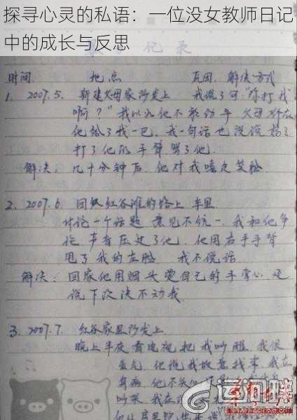 探寻心灵的私语:一位没女教师日记中的成长与反思