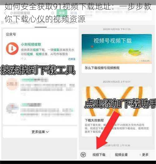如何安全获取91视频下载地址:一步步教你下载心仪的视频资源