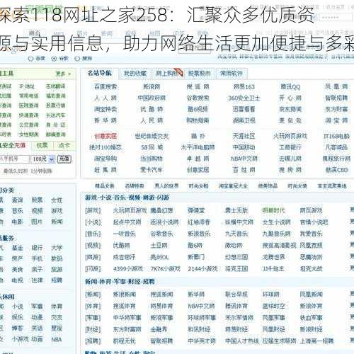 探索118网址之家258:汇聚众多优质资源与实用信息,助力网络生活更加便捷与多彩