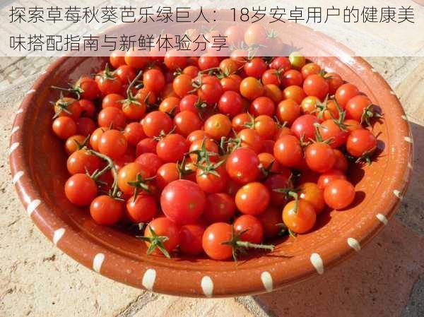 探索草莓秋葵芭乐绿巨人：18岁安卓用户的健康美味搭配指南与新鲜体验分享
