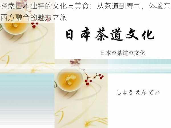 探索日本独特的文化与美食:从茶道到寿司,体验东西方融合的魅力之旅