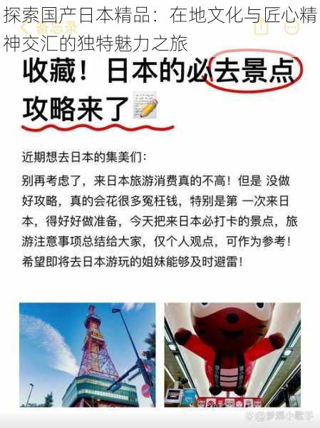 探索国产日本精品:在地文化与匠心精神交汇的独特魅力之旅