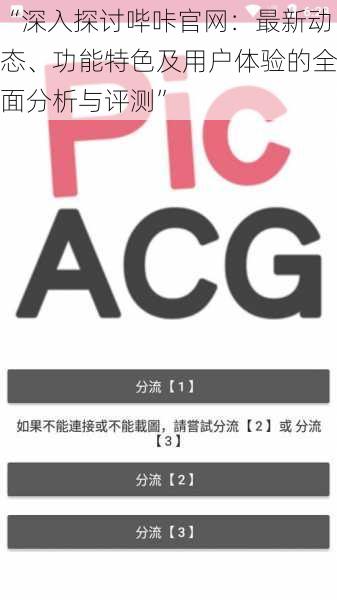 “深入探讨哔咔官网：最新动态、功能特色及用户体验的全面分析与评测”