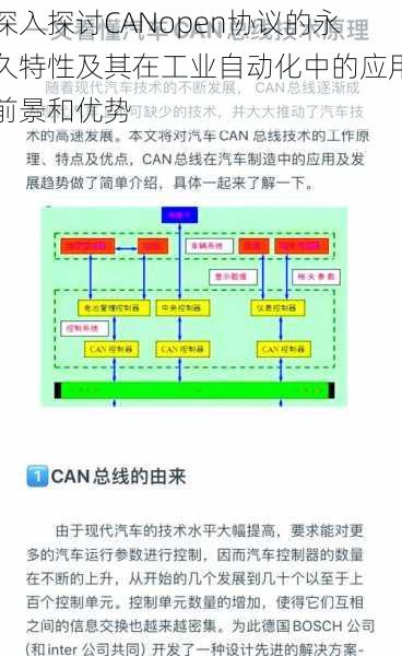 深入探讨CANopen协议的永久特性及其在工业自动化中的应用前景和优势