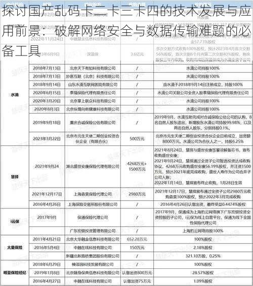 探讨国产乱码卡二卡三卡四的技术发展与应用前景：破解网络安全与数据传输难题的必备工具