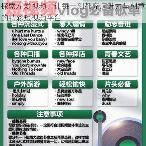 探索左爱视频:让每一刻都充满魅力与创意的精彩短视频平台