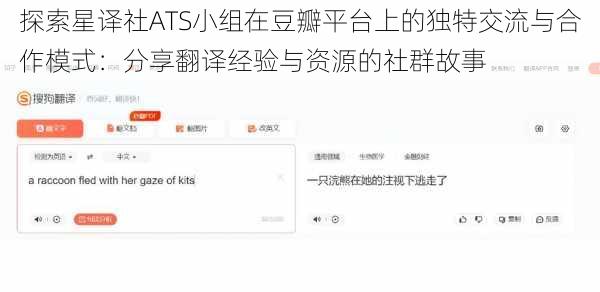 探索星译社ATS小组在豆瓣平台上的独特交流与合作模式:分享翻译经验与资源的社群故事