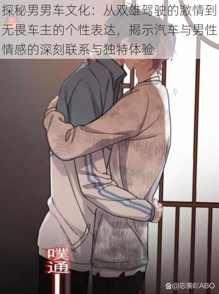 探秘男男车文化：从双雄驾驶的激情到无畏车主的个性表达，揭示汽车与男性情感的深刻联系与独特体验