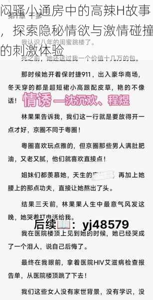 闷骚小通房中的高辣H故事,探索隐秘情欲与激情碰撞的刺激体验