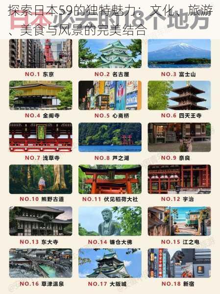 探索日本59的独特魅力:文化、旅游、美食与风景的完美结合