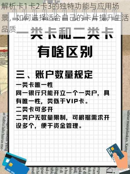解析卡1卡2卡3的独特功能与应用场景，如何选择适合自己的卡片提升生活品质