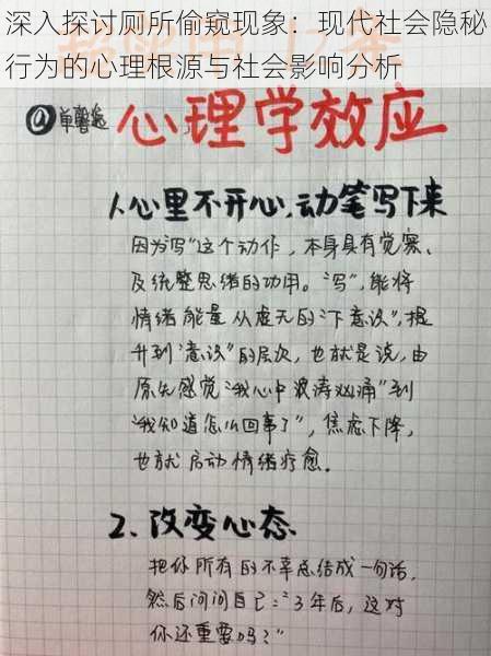 深入探讨厕所偷窥现象:现代社会隐秘行为的心理根源与社会影响分析