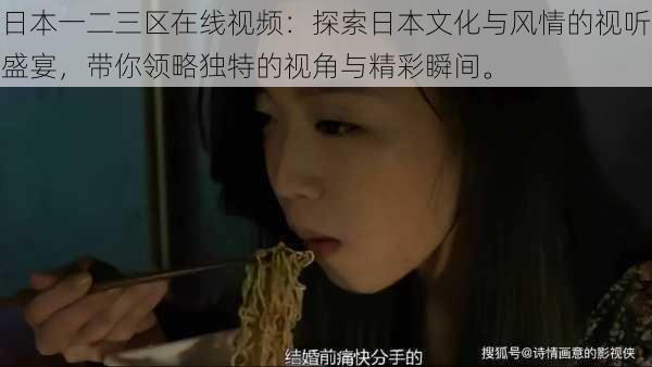 日本一二三区在线视频：探索日本文化与风情的视听盛宴，带你领略独特的视角与精彩瞬间。