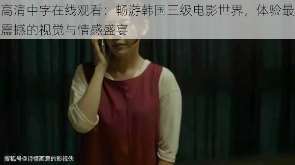 高清中字在线观看:畅游韩国三级电影世界,体验最震撼的视觉与情感盛宴