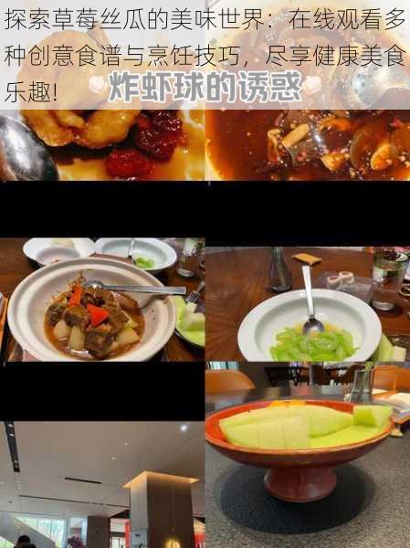 探索草莓丝瓜的美味世界:在线观看多种创意食谱与烹饪技巧,尽享健康美食乐趣!