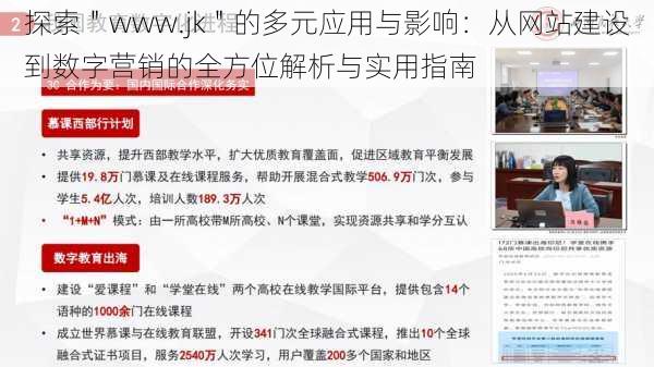 探索"www.jk"的多元应用与影响:从网站建设到数字营销的全方位解析与实用指南