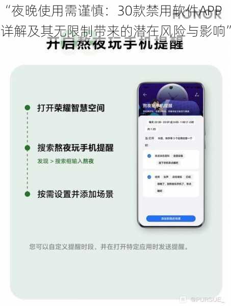 “夜晚使用需谨慎:30款禁用软件APP详解及其无限制带来的潜在风险与影响”