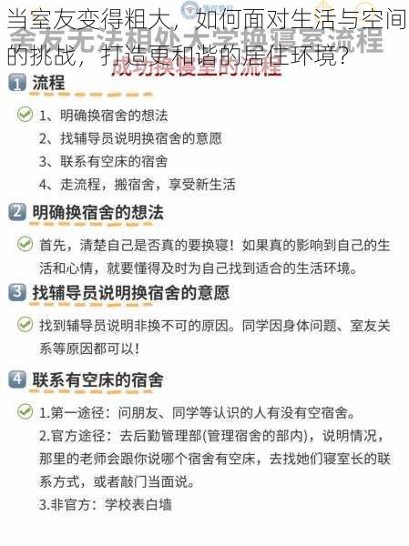 当室友变得粗大,如何面对生活与空间的挑战,打造更和谐的居住环境?