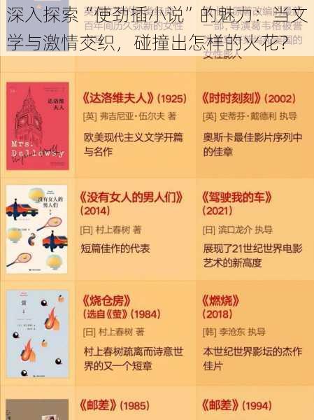 深入探索“使劲插小说”的魅力:当文学与激情交织,碰撞出怎样的火花?