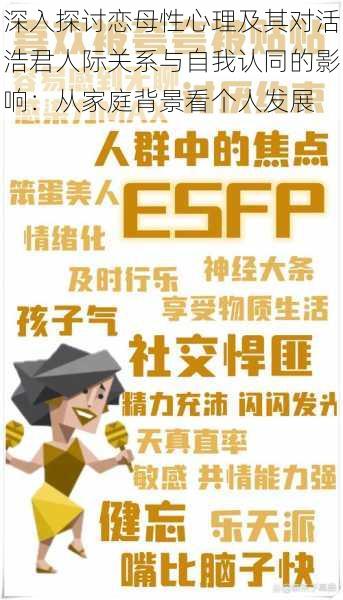 深入探讨恋母性心理及其对活浩君人际关系与自我认同的影响:从家庭背景看个人发展