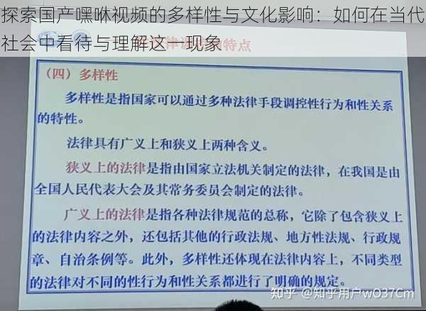 探索国产嘿咻视频的多样性与文化影响:如何在当代社会中看待与理解这一现象