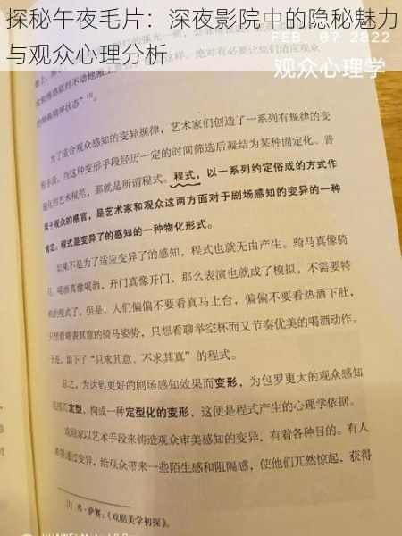 探秘午夜毛片:深夜影院中的隐秘魅力与观众心理分析