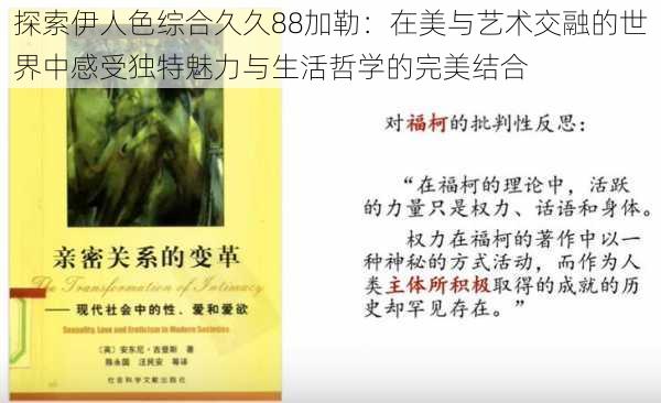 探索伊人色综合久久88加勒:在美与艺术交融的世界中感受独特魅力与生活哲学的完美结合