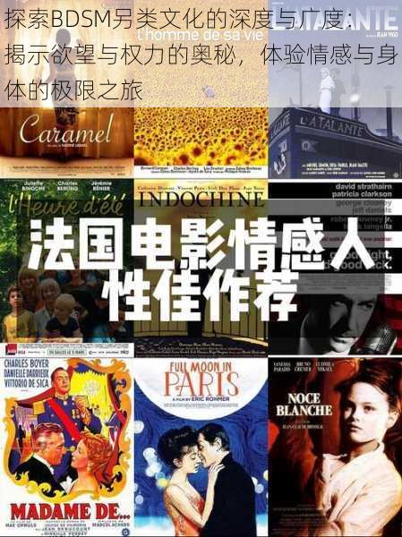 探索BDSM另类文化的深度与广度:揭示欲望与权力的奥秘,体验情感与身体的极限之旅