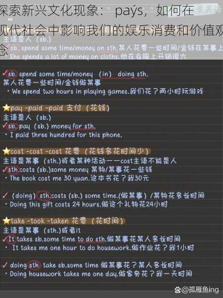 探索新兴文化现象: paýs,如何在现代社会中影响我们的娱乐消费和价值观念