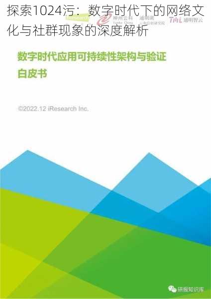 探索1024污:数字时代下的网络文化与社群现象的深度解析