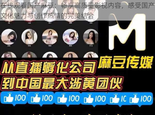 在线观看国产麻豆:畅享高质量影视内容,感受国产文化魅力与创作热情的完美结合