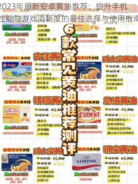 2023年最新安卓黄油推荐：提升手机性能与游戏流畅度的最佳选择与使用指南