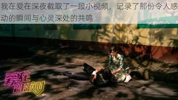 我在爱在深夜截取了一段小视频,记录了那份令人感动的瞬间与心灵深处的共鸣