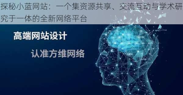 探秘小蓝网站:一个集资源共享、交流互动与学术研究于一体的全新网络平台