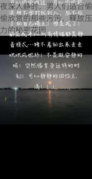 夜深人静时，男人们适合偷偷欣赏的那些污污，释放压力的秘密花园