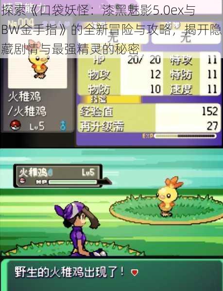 探索《口袋妖怪:漆黑魅影5.0ex与BW金手指》的全新冒险与攻略,揭开隐藏剧情与最强精灵的秘密
