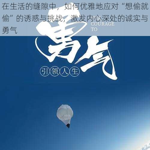 在生活的缝隙中,如何优雅地应对“想偷就偷”的诱惑与挑战,激发内心深处的诚实与勇气
