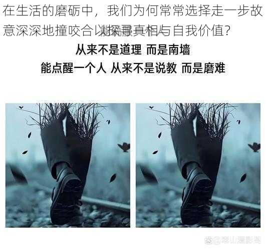 在生活的磨砺中,我们为何常常选择走一步故意深深地撞咬合以探寻真相与自我价值?